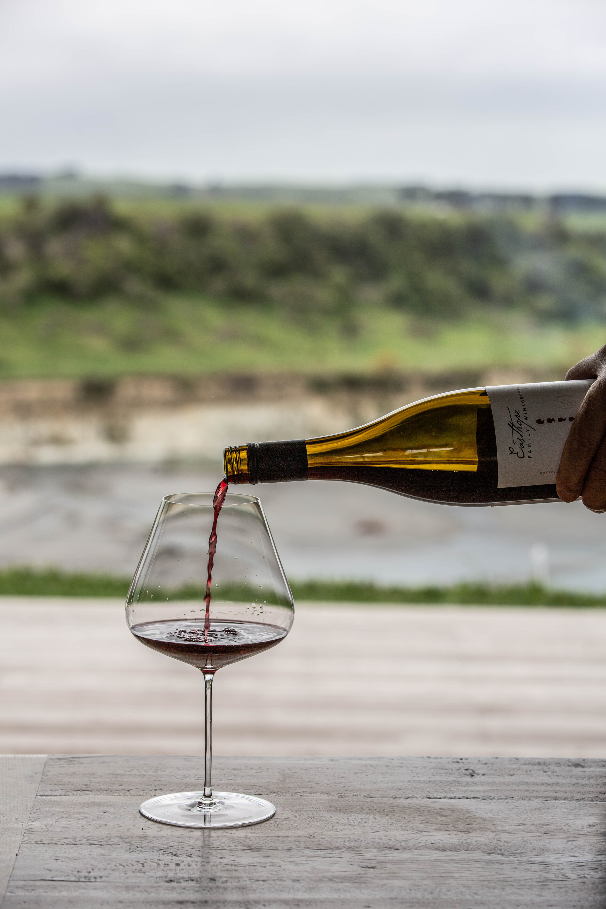 Rod pours a tasting of their prized gamay noir.