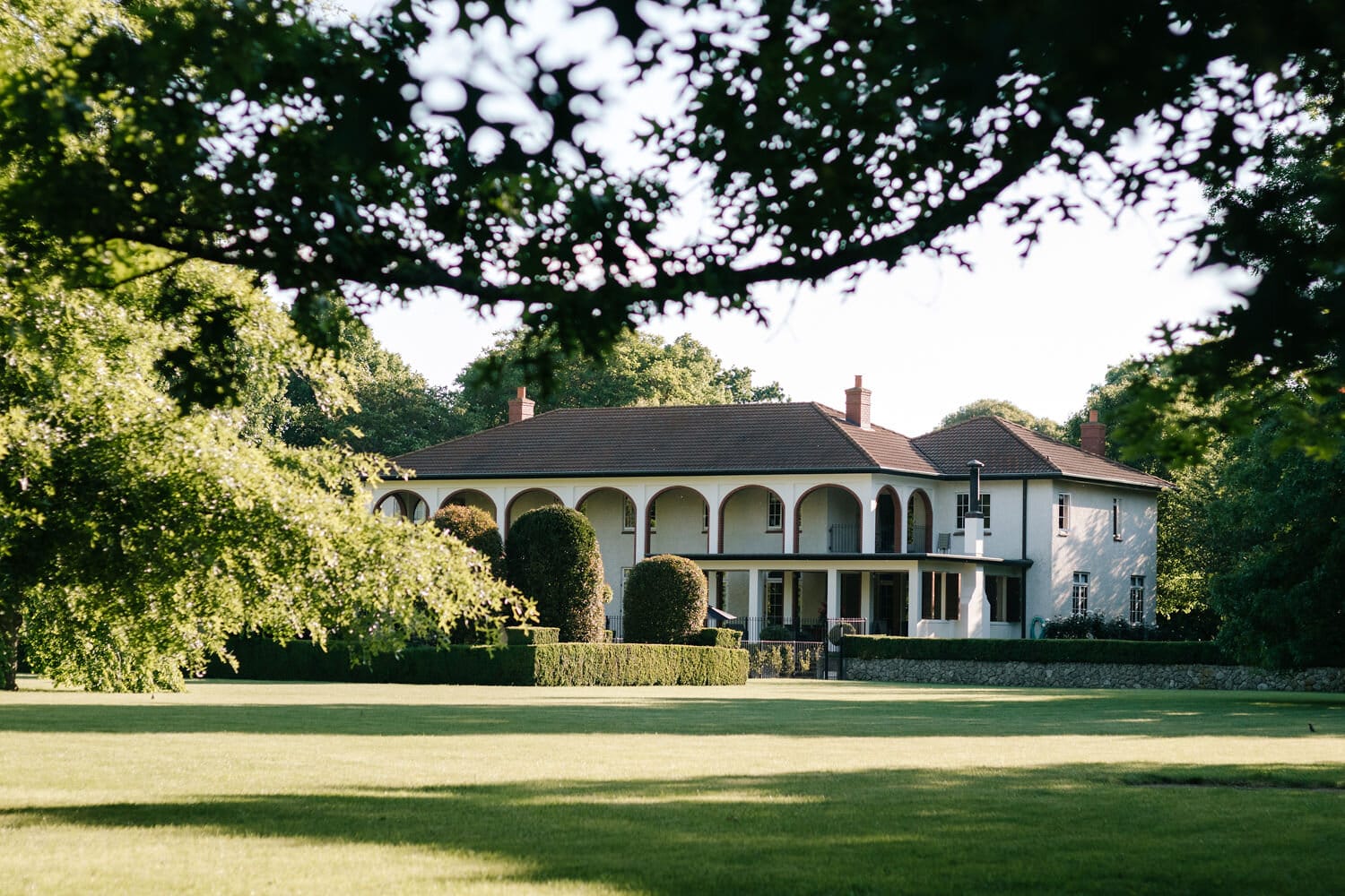 Looking back at Chesterton from the vast garden