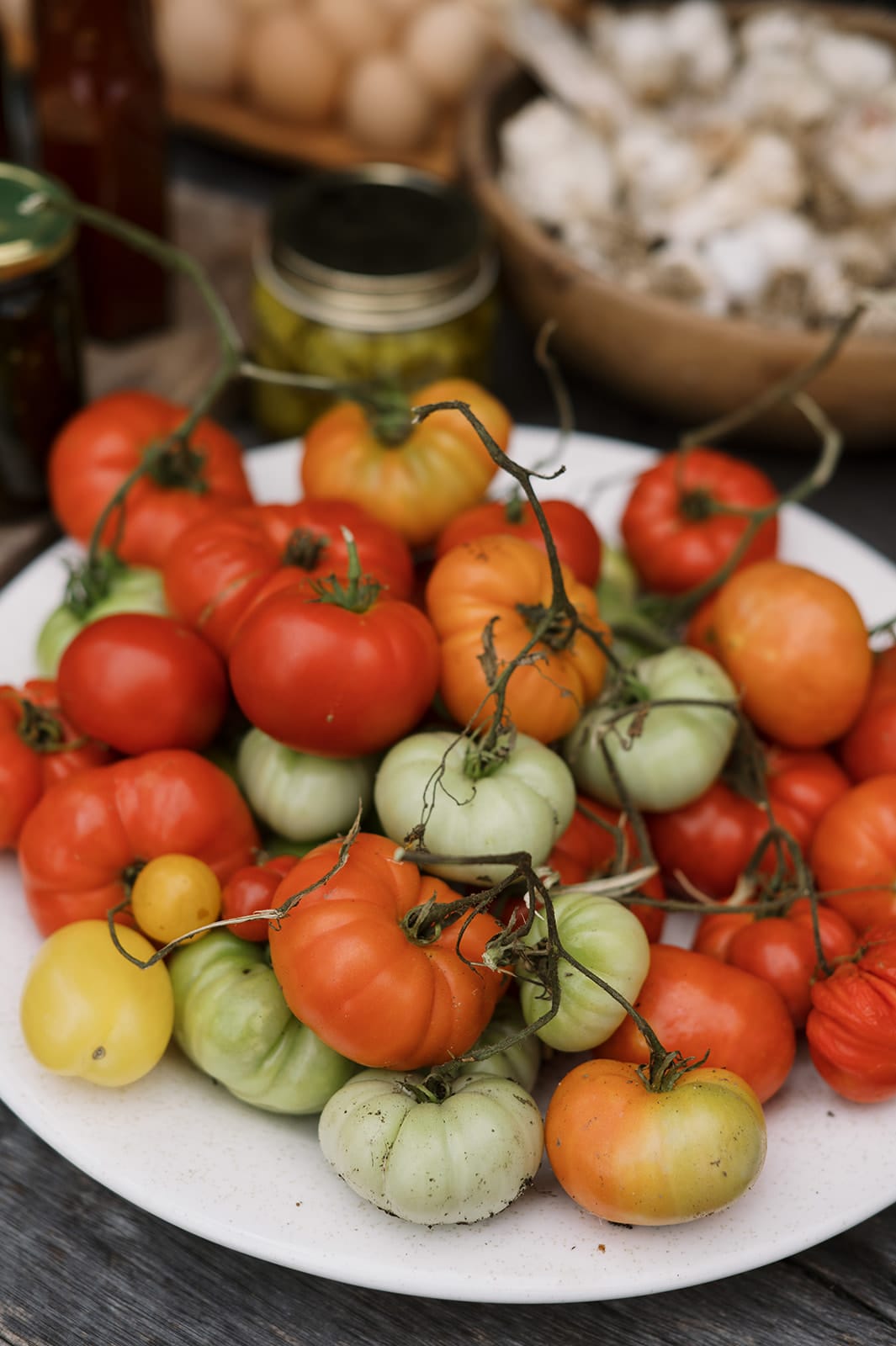 Sage Journal X Good Nature Harvested heirloom tomatoes