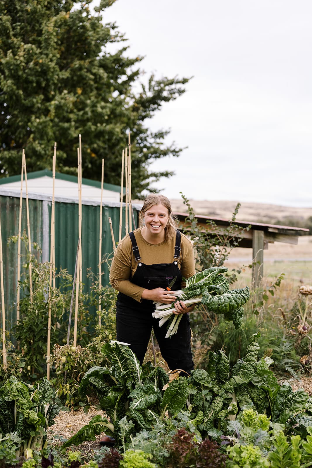 Gillian Swinton in her Central Otago garden Gillian Swinton in her Central Otago garden