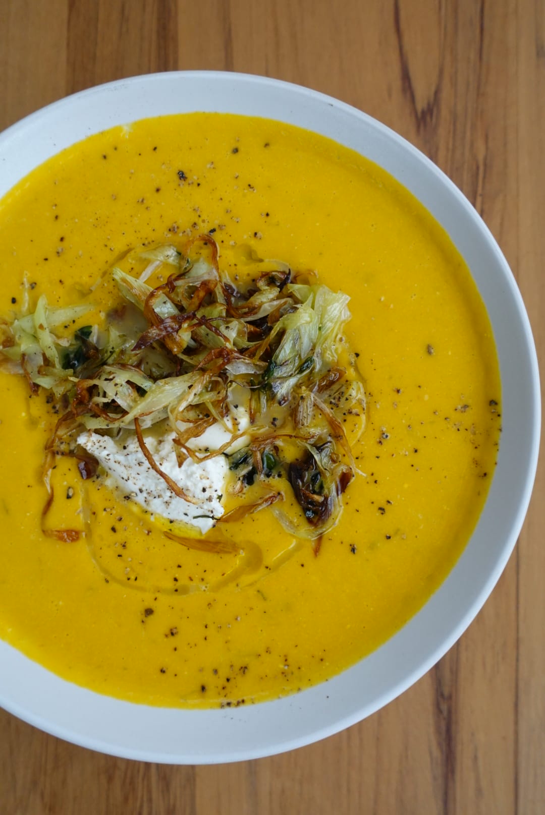 Leek, pumpkin, ricotta soup. Modern mess Leek, pumpkin, ricotta soup. Modern mess