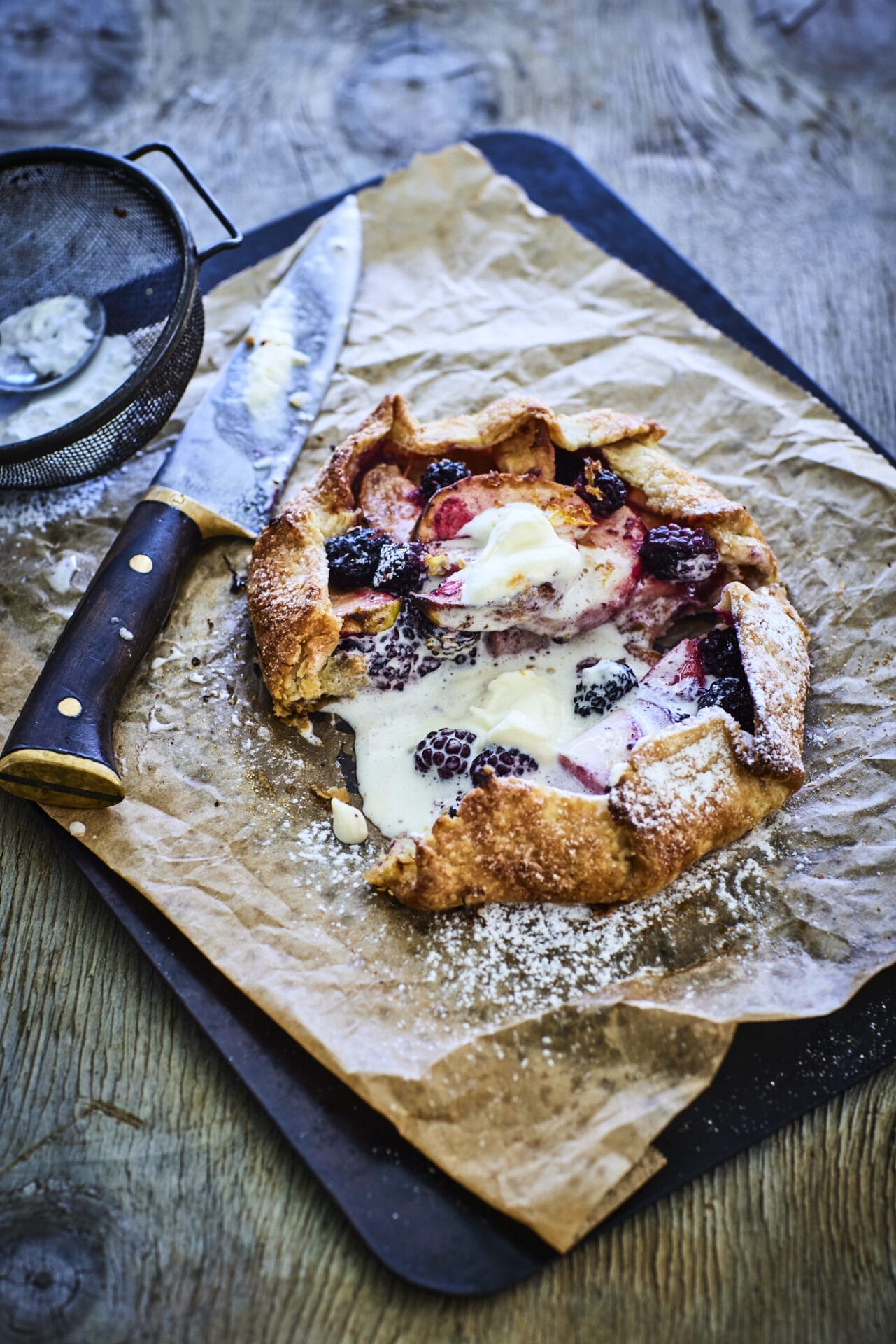 Blackberry and apple galette Nici Wickes