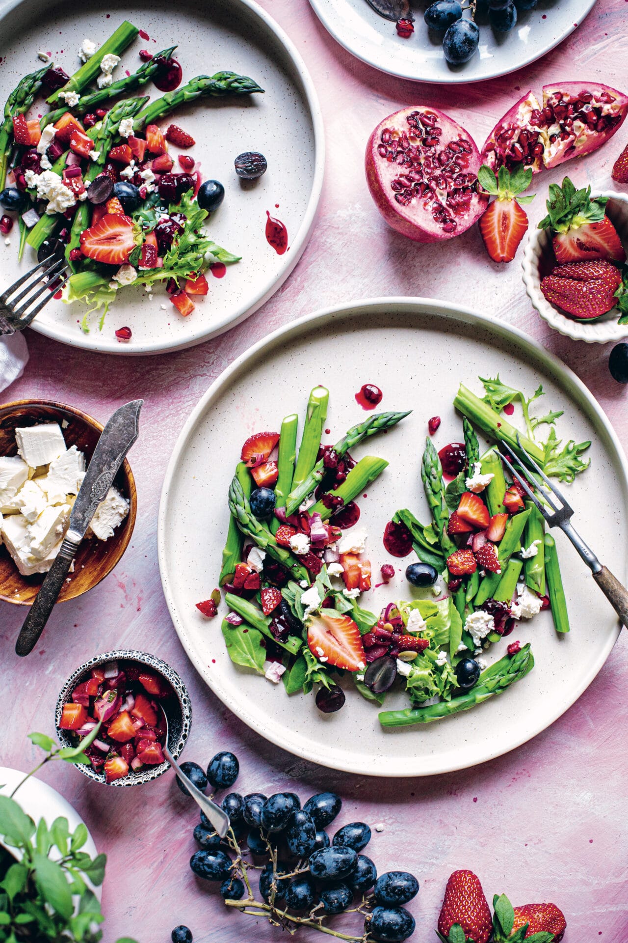 Kai Feasts Christall Lowe Asparagus berry salad