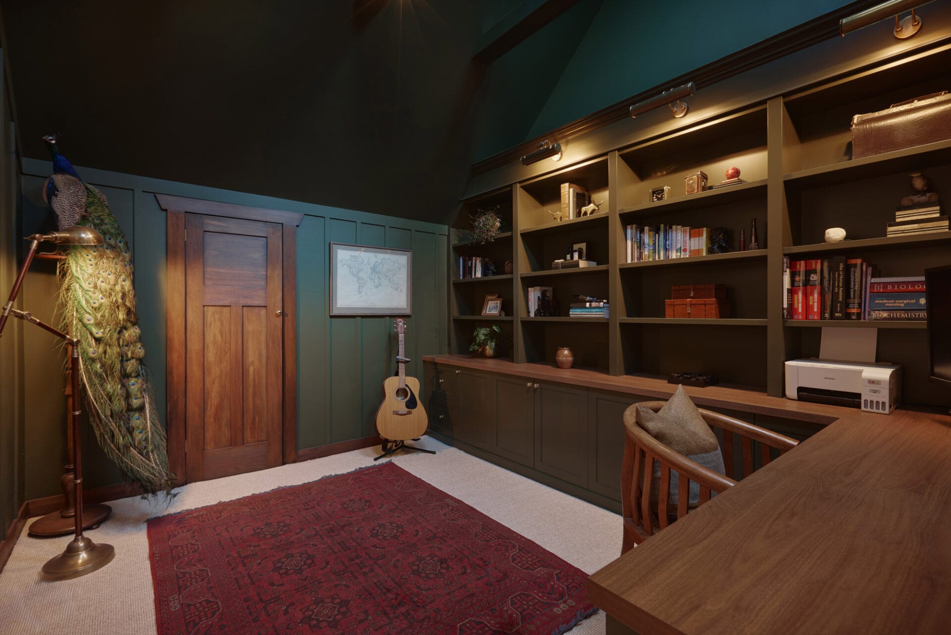 93 Wairoa Road, Te Puna Moody study with shelving