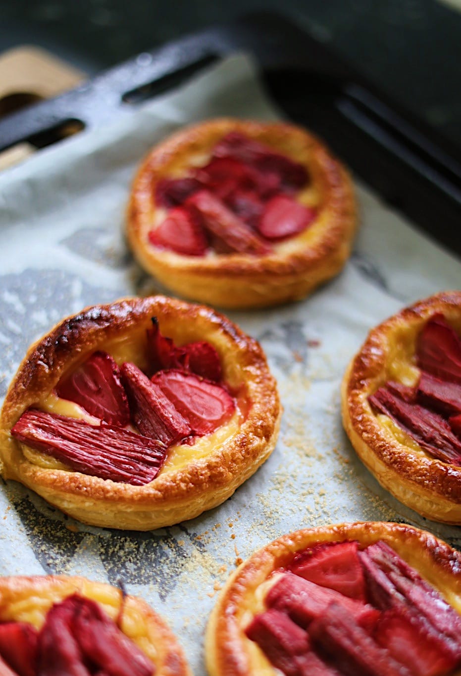 Rhubarb & Maple Custard Tarts Rhubarb & Maple Custard Tarts