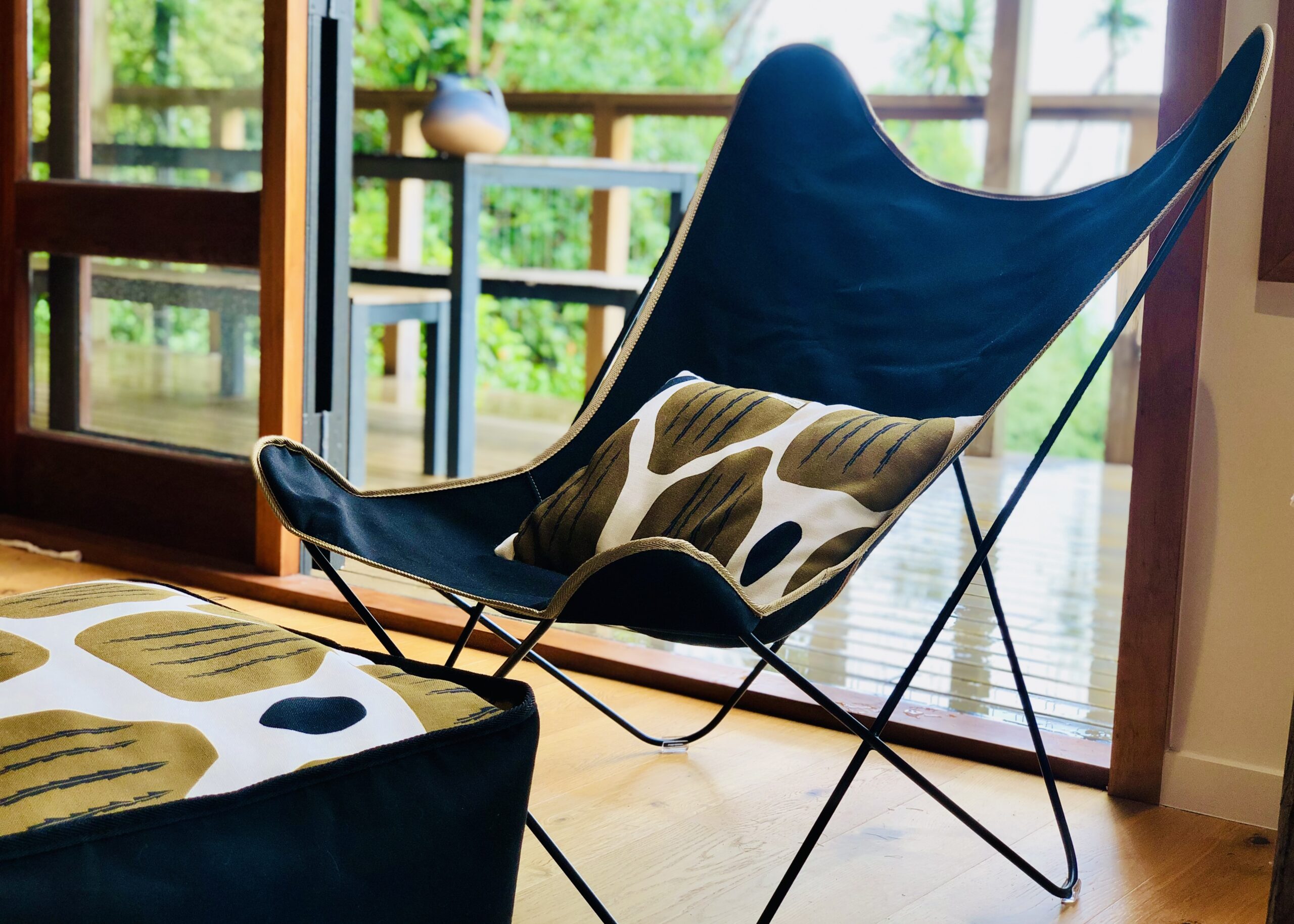 Flutter Design Chair + Ottoman NZ