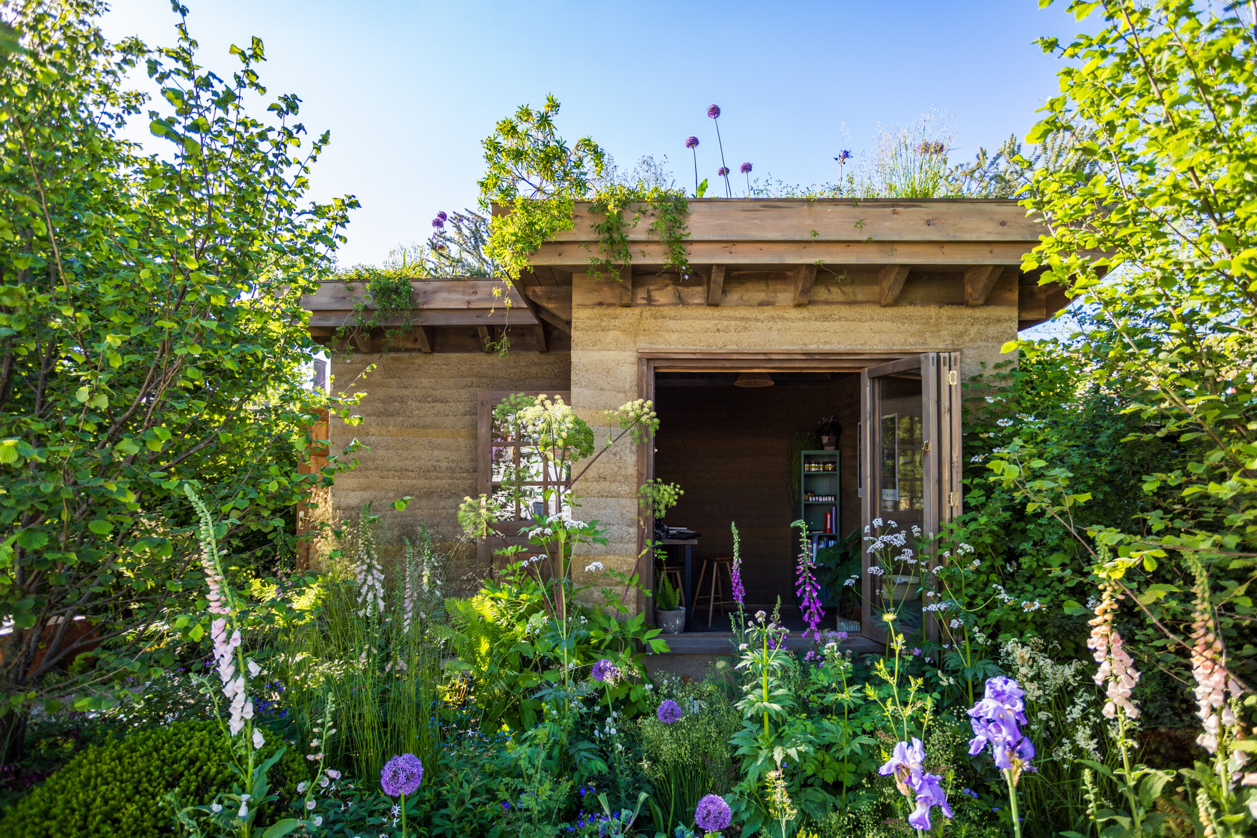 Gates Foundation's Garden of The Future at RHS Chelsea, by Butler & Parker. A Climate-Smart Hub is just one innovation in the Garden of The Future at RHS Chelsea