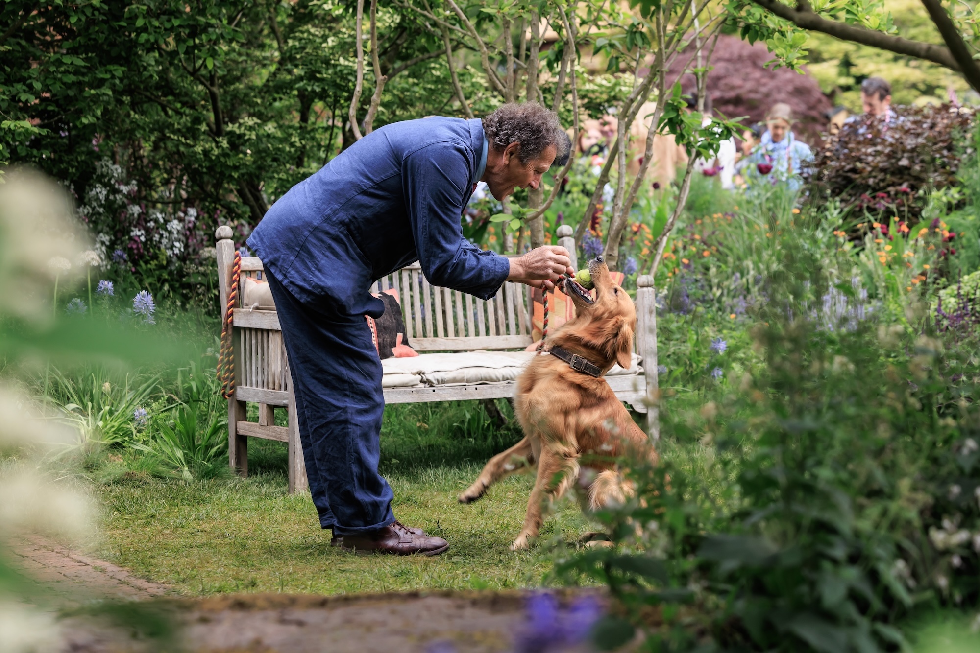 The RHS and BBC Radio 2 Dog Garden at RHS Chelsea Flower Show this morning.