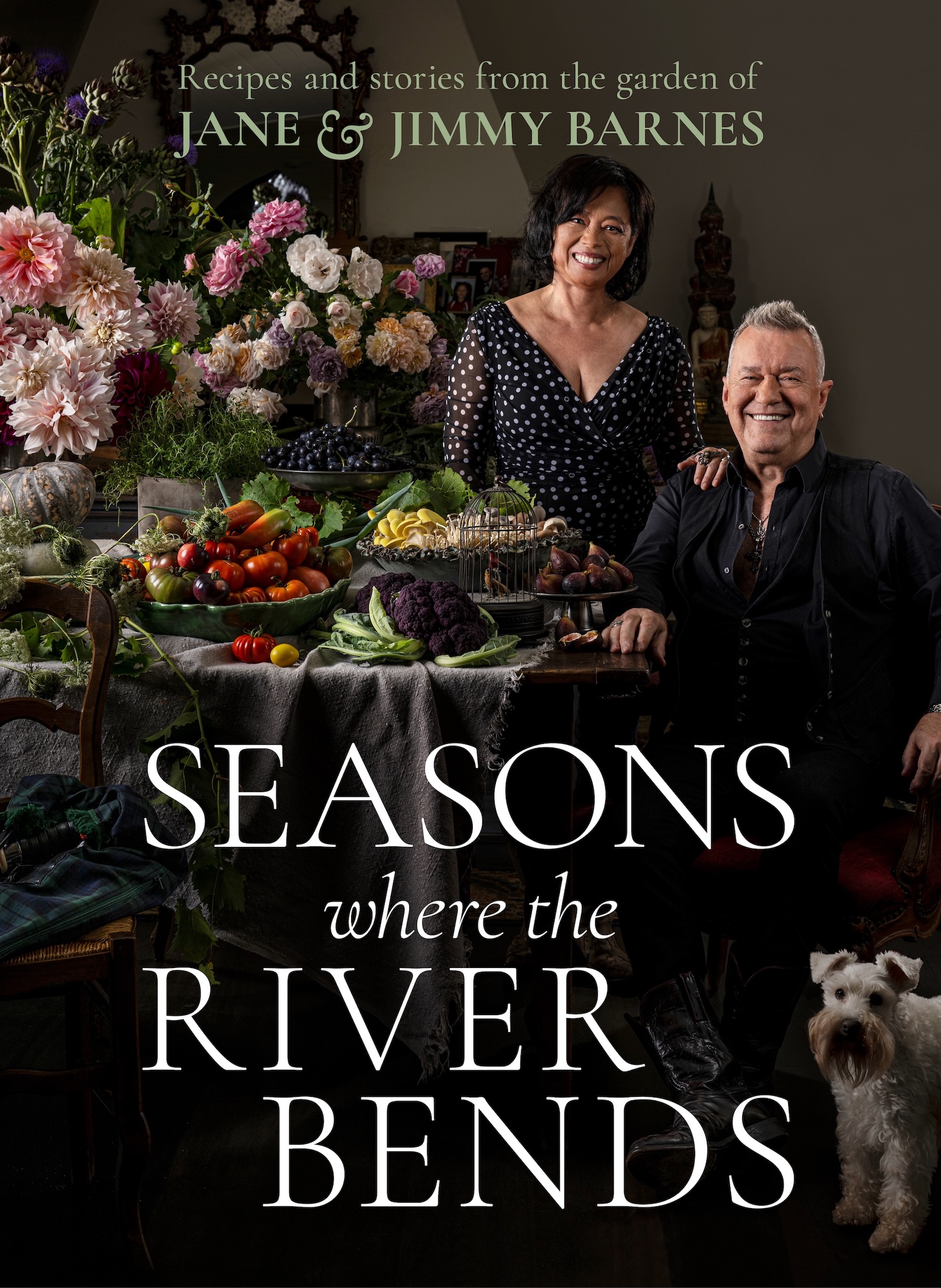 Seasons Where the River Bends book cover Jane & Jimmy Barnes on the cover of book Seasons Where the River Bens