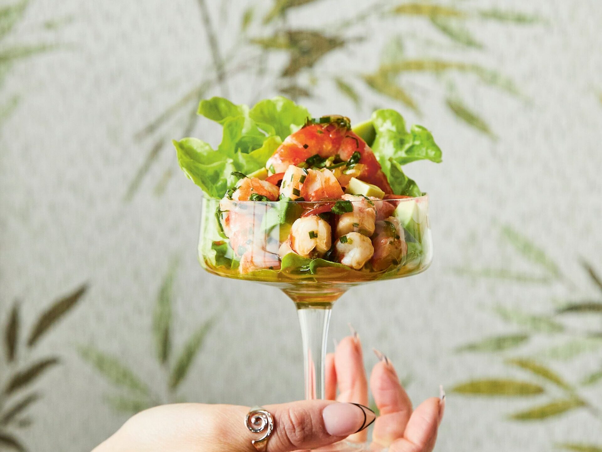 Prawn & Avocado Salad with Basil & Green Chilli Sambal by Rosheen Kaul
