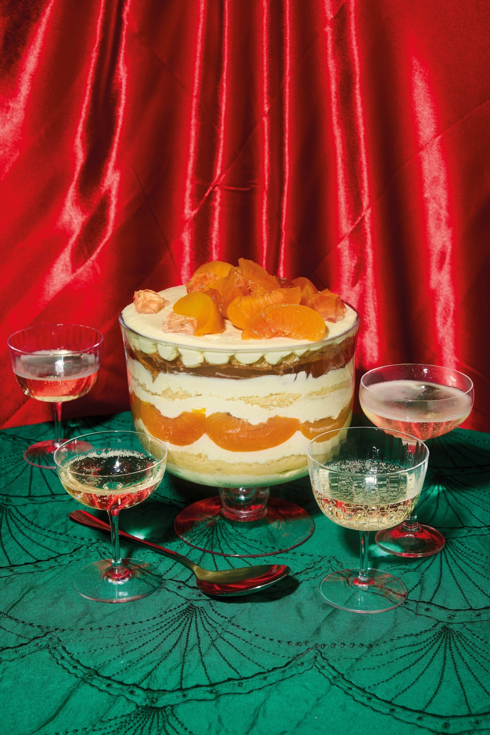 Recipe for Peach Trifle from You're Welcome! by Raymond Tan