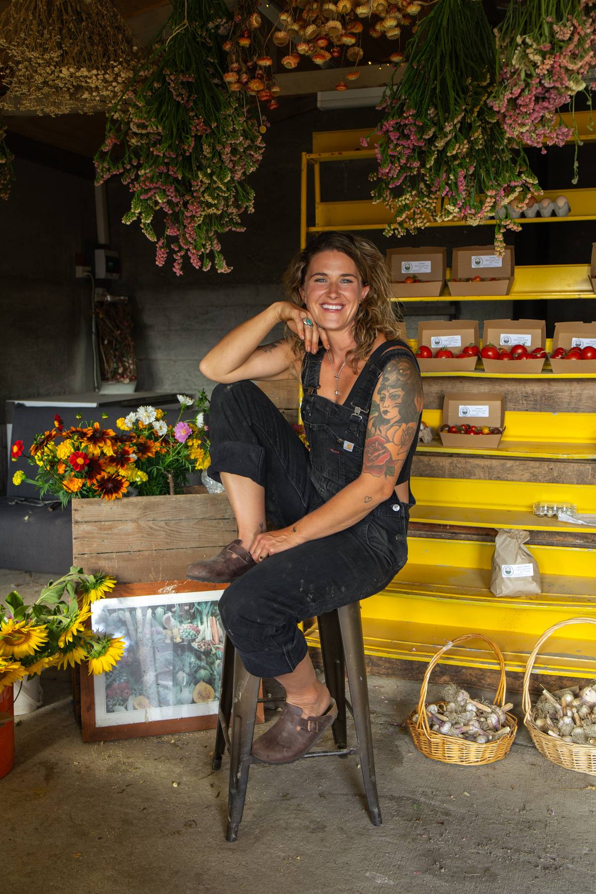 Sage Journal - Caitlin Ovendeen, Wild Things Wānaka Caitlin in family run farm shop, Wānaka